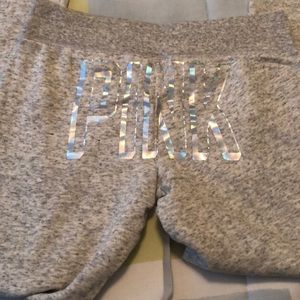 Light grey PINK sweatpants